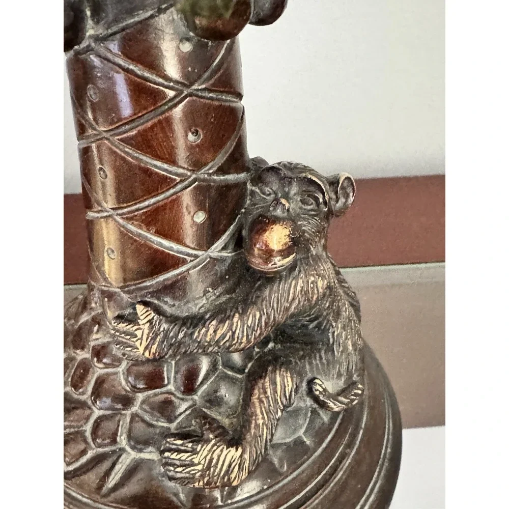 Vintage Monkey Palm‎ Tree Table Lamp Base Hollywood Regency Tropical Decor